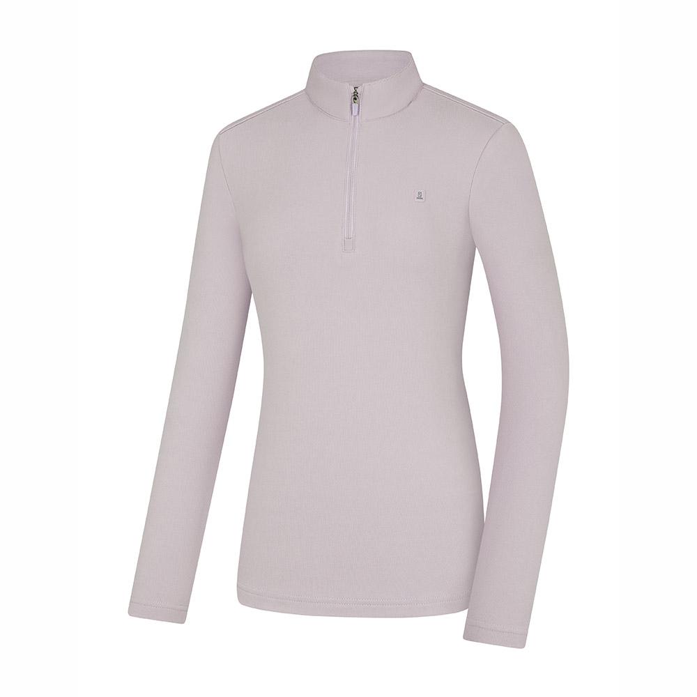 Kolon Sport Women'S Fleece-Lined Hiking Half-Zip Long Sleeve T-Shirt Oas Kut0477W