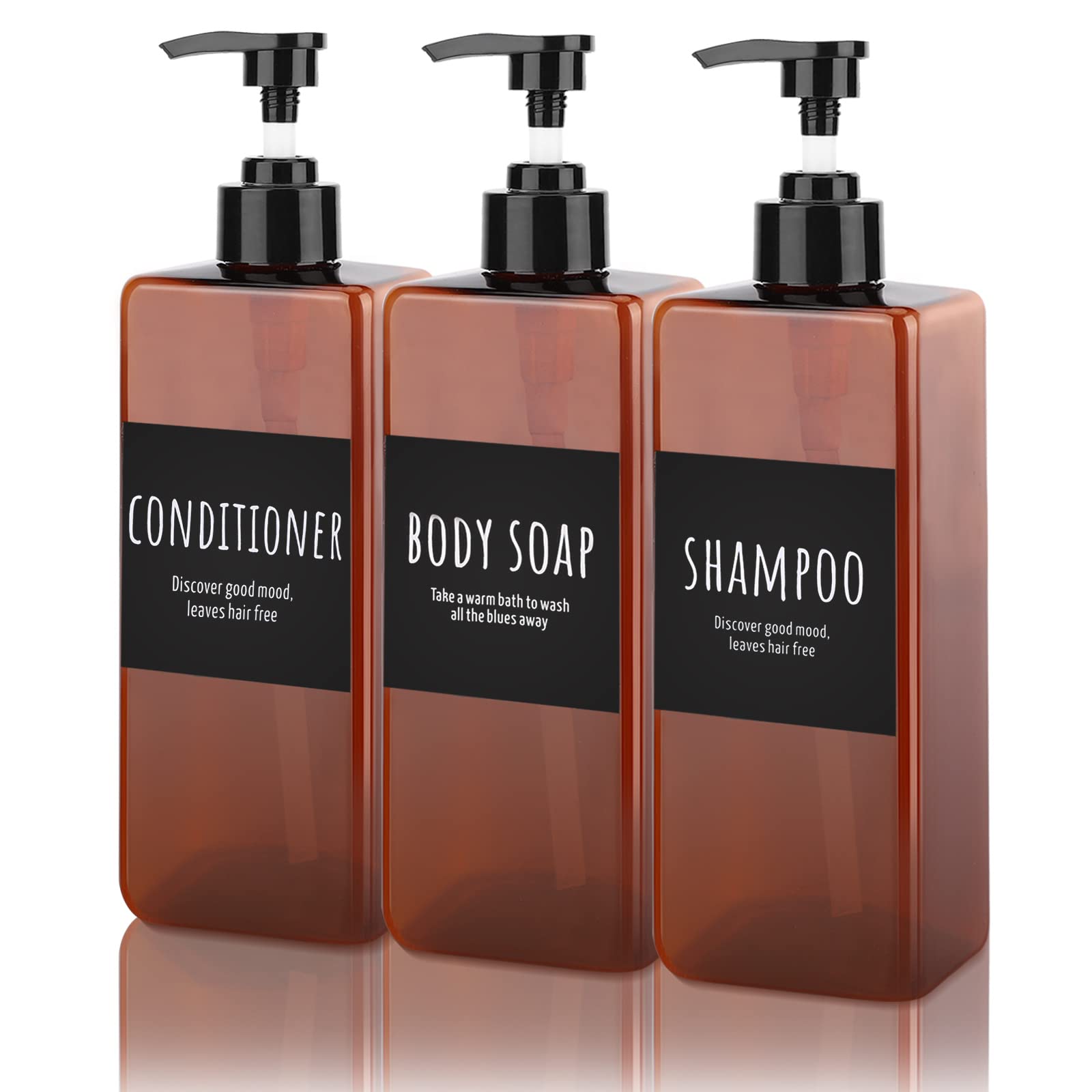 

Segbeauty Набор многоразовых уплотнений для бутылок шампуня Leak 3, подходит для дозатора моющего средства для посуды, бутылка, коричневая, 500 мл, 3, черная, квадратная, устойчивая, типы,