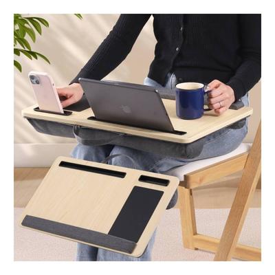 SUGGEST Lap Desk, Knee Table with Mouse Pad, Cushioned Table, and Handle for Laptops In the Living Room, Bedroom, or Car