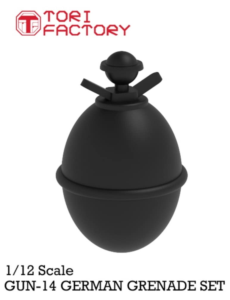 Tri Factory GUN Series WWII German Grenade Set Resin Kit Molded Color 1/12 GUN-14