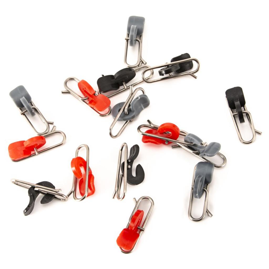 10Pcs Lures Clip Speed Clip for Sea Freshwater Fishing Line Clip Fishing Clip Stainless Steel Fishing Impact Baits Clip