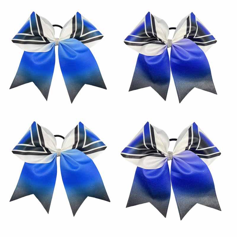 European and American Style Shiny Bow Leather Band Hair Ties for Girls