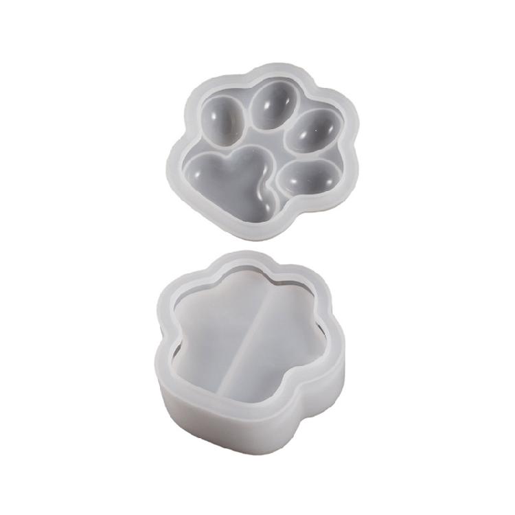 Cat Paw Shaped Silicone Mold Epoxy Resin Mold DIY Jewelry Box Plaster Mold