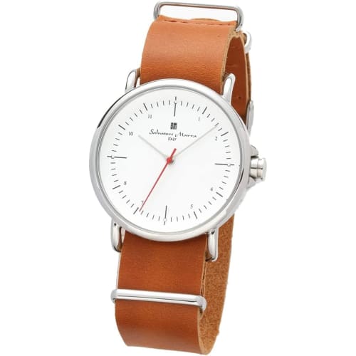 

Salvatore Marra Stainless Steel Quartz Watch SM22104-SSWH Men s