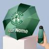 Hibernian FC Manual Five Fold 8 Rib Umbrella Support Custom Text, Lightweight Travel Umbrella