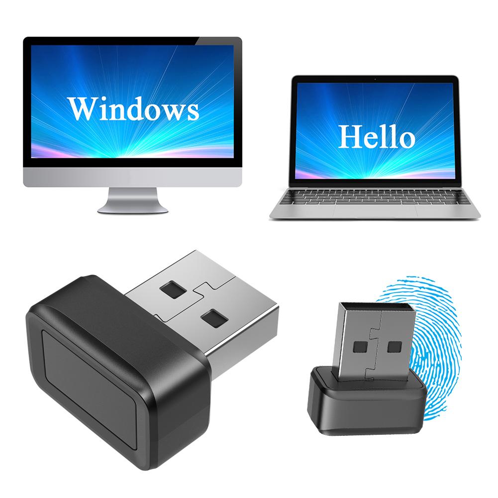 USB Fingerprint Key Reader For Windows 10/11 Hello Biometric Scanner Security Login Laptop PC Fingerprint Sensor Unlock Module
