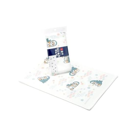 Mofusand Hannari Shark Nyan Tenugui Towel - White, Approx. 34x90cm, Cute Shark Nyan, Packaged