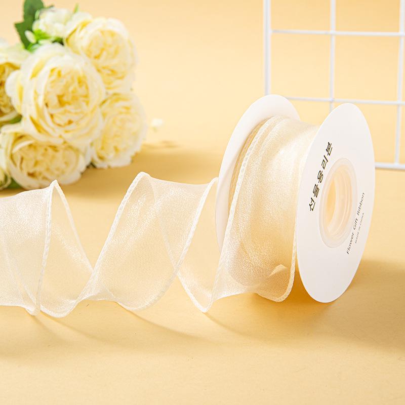 Valentine's Day Korean Fishtail Yarn Ribbon for DIY Flower Bouquets and Cake Decorations