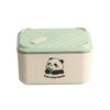 Panda Square Microwaveable Lunch Box Set