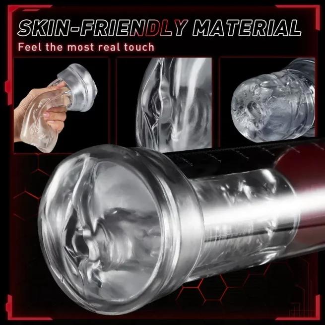 2 in 1 Automatische männliche Masturbationstasse 2 in 1 Saugnapf Männliche Masturbationsprodukte Männliches Sexspielzeug Erwachsene Produkte Blowjob Blowjob