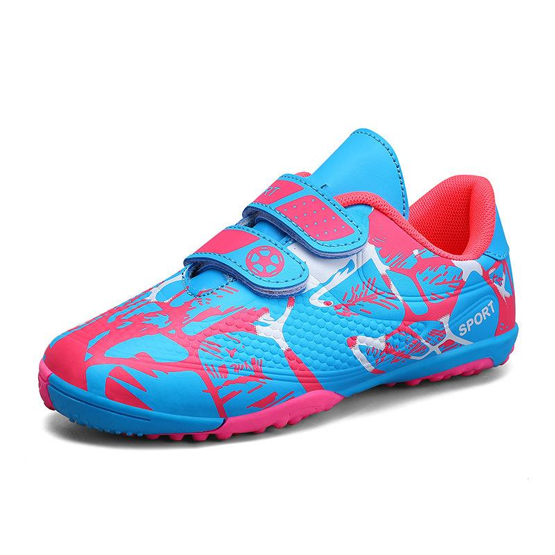 Broken Training Low Top Big Kids Youth Football Shoes Kids Spikes Sneakers Flat Velcro Elementary School Students