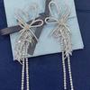HEFANG Heart Wheat Ear Tassel Earrings - Elegant Light Luxury Niche Design for New Year.