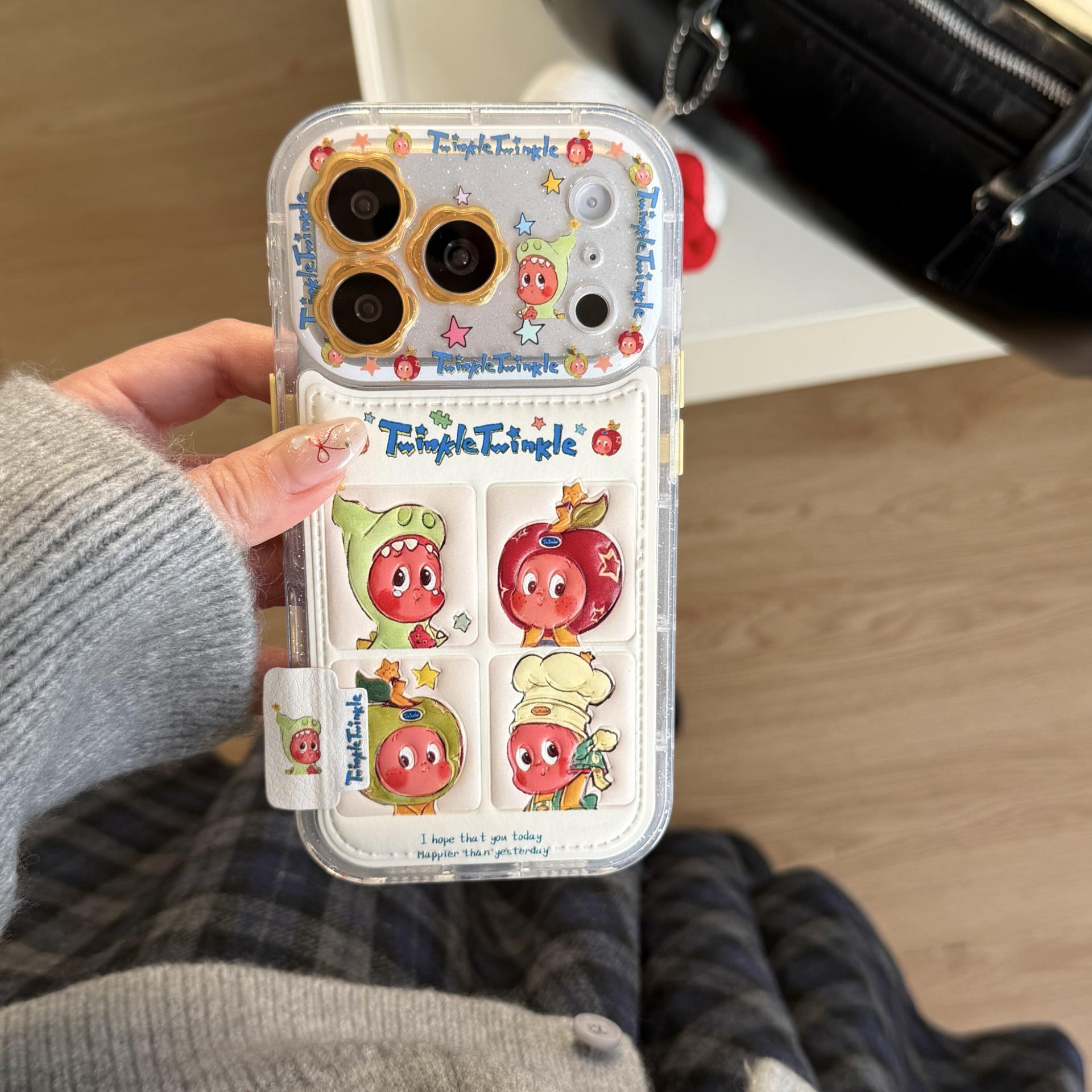 

Cartoon Star Bubble Blowing iPhone 14/13 ProMax Anti-Fall Case Compatible with Apple 17/16/15 iPhone 15 Pro