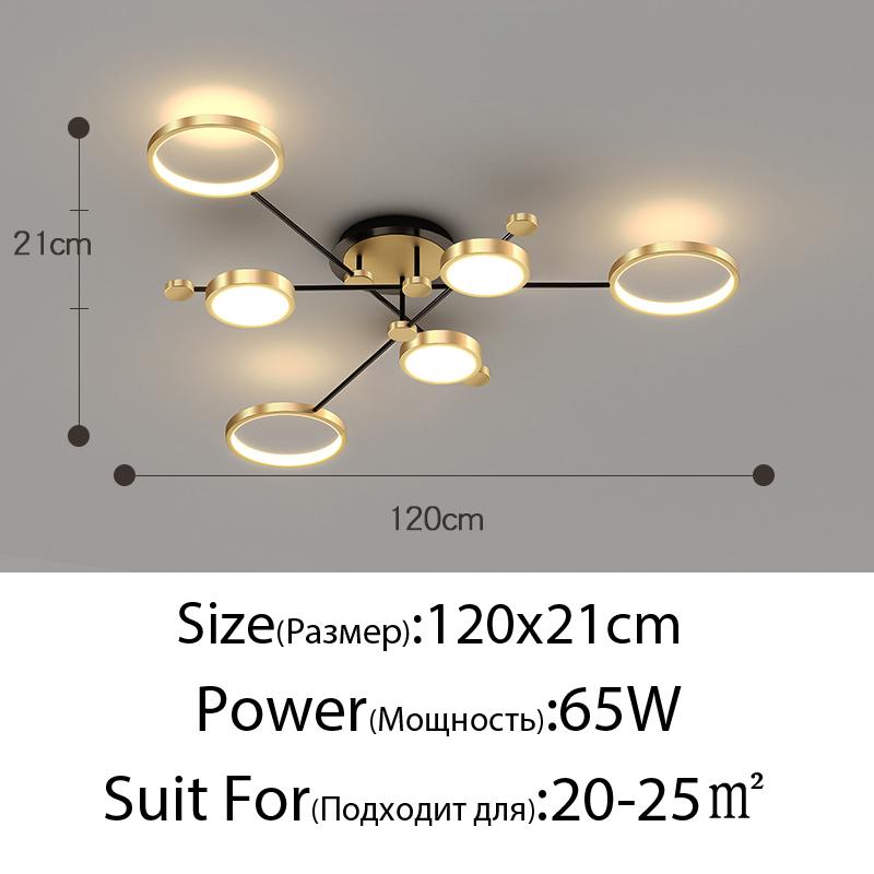 Aluminum LED Chandelier for Living Room Bedroom Hanging Lamp Gold Frame Pendant Dropshipping Indoor Lighting Lustre Fixtures