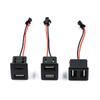 Double-Layer Usb Female Base Type-C Charging Socket Power Socket With Cable Connector