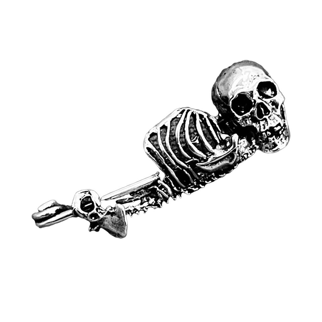 Vintage Skull Brooch Pin Metal Unique Personality Designs for Women Men Unisex Hat & Clothing Decorative Accessories