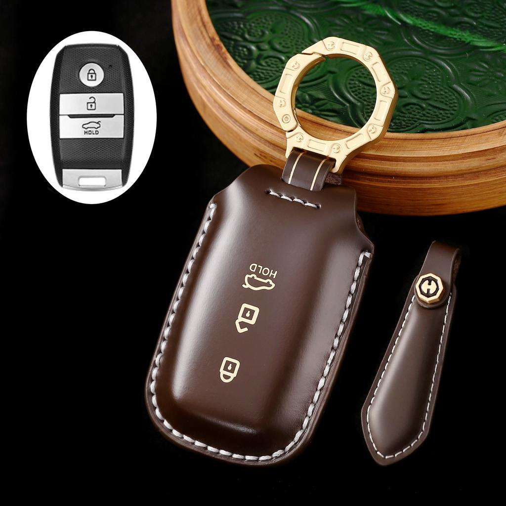 Car Key Cover Is Suitable for Kia K3 Smart Run Kx3 Solanto Freddy Special High-end Leather Key Bag