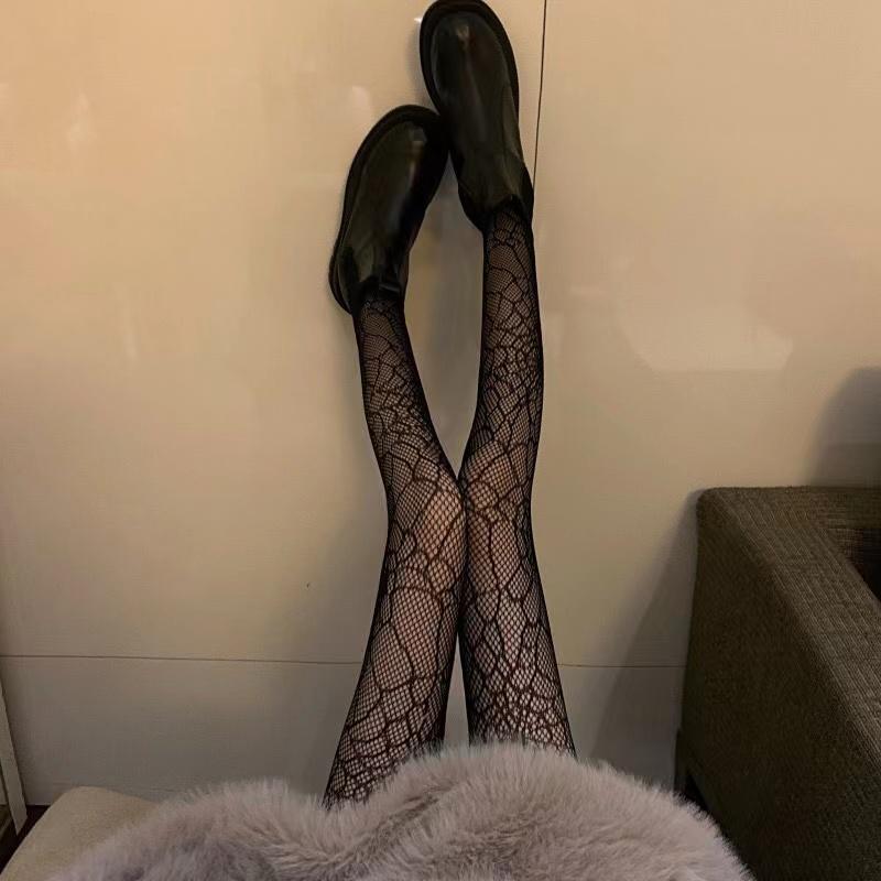 Sexy Netzstrümpfe Schwarz Lolita Body Hohe Socken Kawaii Lange Netzstrumpfhosen Netzstrumpfhosen Dessous Haut JK Taille Strumpfwaren