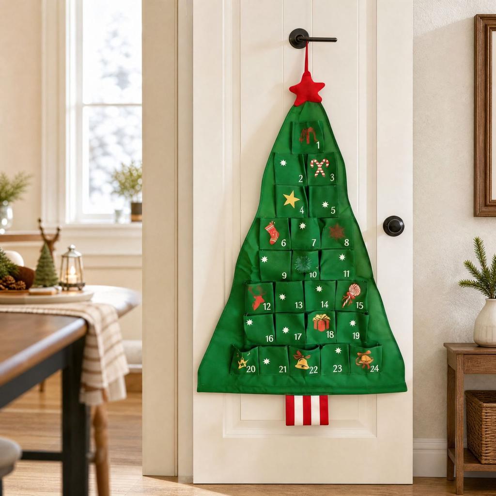 Wall Mounted Christmas Tree Storage Bag Hanging for Holiday Decorations