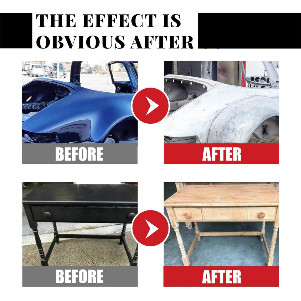 100ml Strong Paint Remover for Metal Fast Effective Paint Stripper Liquid with Brush for Automobile Motorcycle Rust Removal