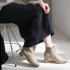 [AmiAmi] Short Boots, Square Toe, 5cm Heel, Women's, Comfortable to Walk In, Black, Winter, Heel CX3202 (M (23.5cm), Black (Smooth))