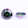Round Multicolor Moissanite Stones: Red, Yellow, Blue, Green & Paraiba Colors
