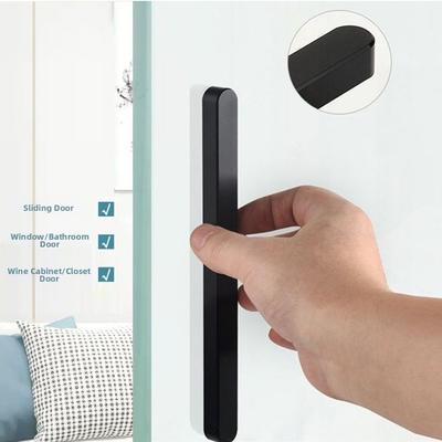 Self-adhesive Stick On Sliding Door Handles 7 Inch Aluminium Alloy Drawer Pulls Punch-free Multifunctional Adhesive Handles