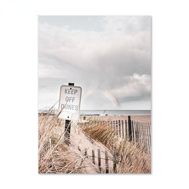 Beach Lake Scenery Canvas Painting Wall Art Pictures Posters Sunrise Sunset Reed Prints for Modern Home Interior Room Decor