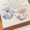Sweet Floral Sponge Hair Scrunchies Cute Floral Hairbands Children Girls Cute Kawaii Ponytail Holder Hair Styling Accessories