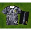 Set 2 Piese Streetwear 2026 pentru Adulți și Copii Brazilia Hristos Mântuitorul Tricou cu Mânecă Scurtă Pantaloni Scurți Trening de Vară Fotbal