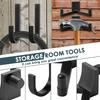 4PCS/Se Shed Hooks J and U Shed Tool Hangers Practical Storage Shed Tool Hooks Multipurpose Garage Tool Hooks for Ladders Bikes