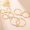 Cazador Geometric Hoop Earrings Women 28-54MM Real Gold Plated Stainless Steel Earrings Trend 2026 Jewelry Party Birthday Gift