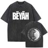 French Rapper Damso High Quality Vintage Washed ONeck Tshrit YK Mens Womens Casual Summer Clothes Oversized Short Sleeve Tees
