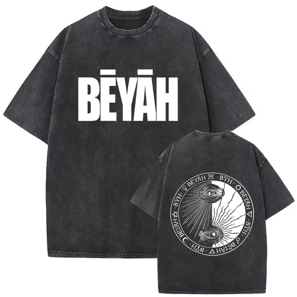 French Rapper Damso High Quality Vintage Washed ONeck Tshrit YK Mens Womens Casual Summer Clothes Oversized Short Sleeve Tees