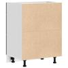 Kitchen Base Cabinet Black Oak Look 60 x 46 x 81.5 cm