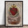 Sacred Heart of Jesus Retro Poster Canvas Print for Living Room Consecrated Religion Wall Art Church Home Decor Painting Cuadros