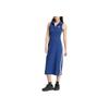 adidas Women's Ribbed Sleeveless Bodycon Dress Dark Blue Women IR6126