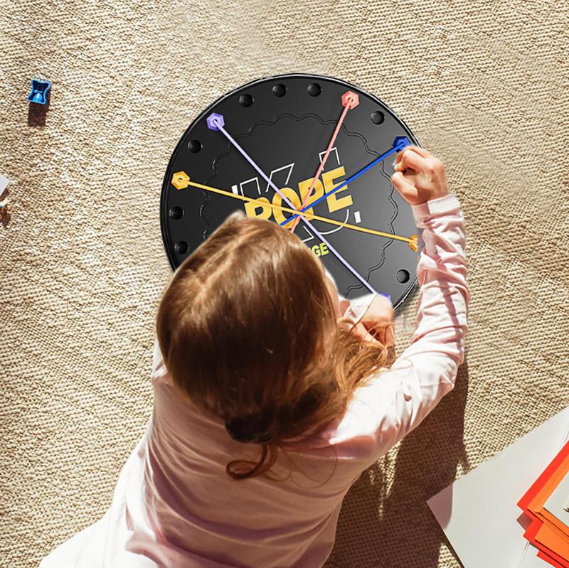 Twisted Rope Game Logical Thinking Board Game Rope Untying Game for Kids 3 Brain Teaser Puzzle Board Game Rope Knot Strategy