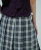 Obeodyupeulleeo Check Layered Wrap Skirt_Navy