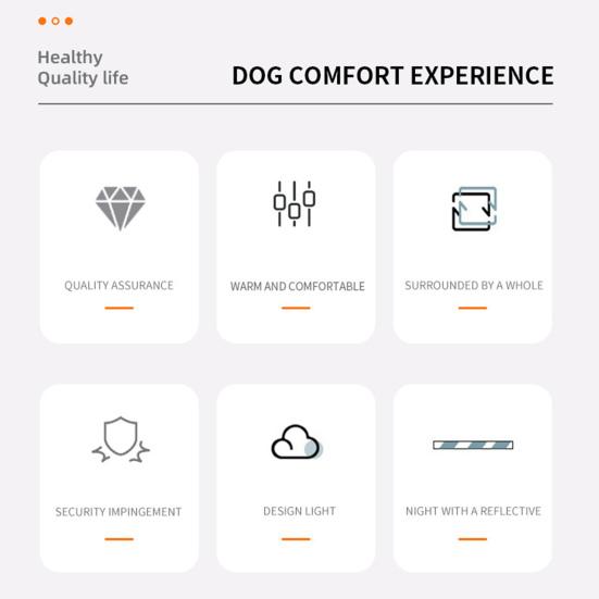 Dog Winter Coat with Zipper Padded Waterproof Jacket Harness Thickened Windproof Snow Jacket