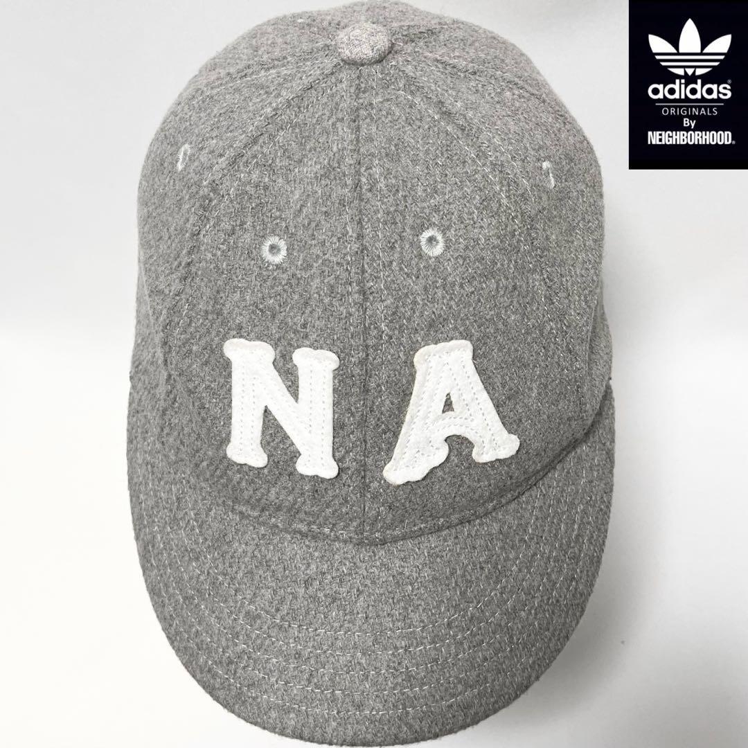 Used [Super Good Condition] NEIGHBORHOODadidas felt logo wool 8 panel CAP
