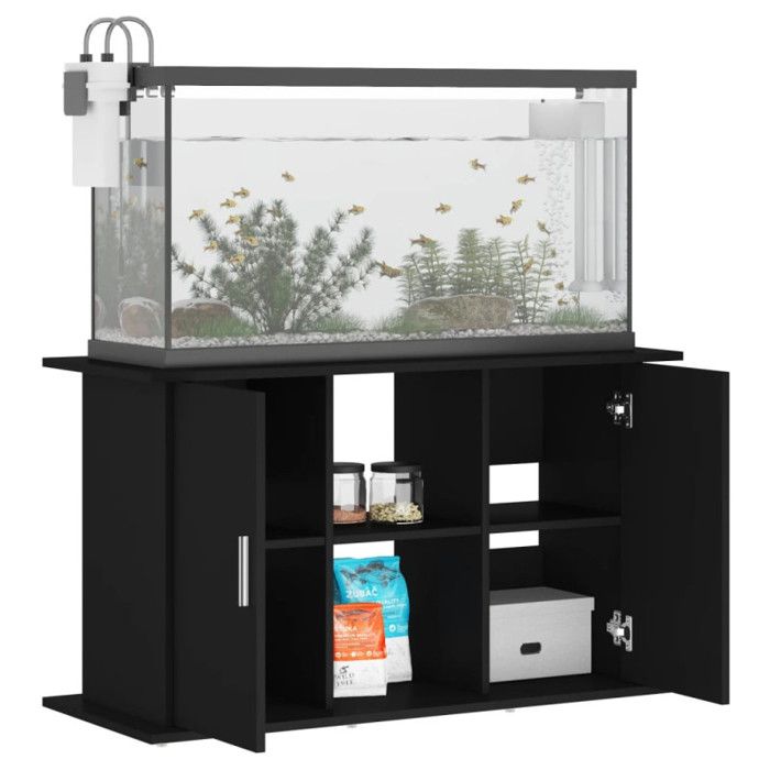 VidaXL Support pour aquarium noir 101x41x58 cm bois d'ingénierie 833608