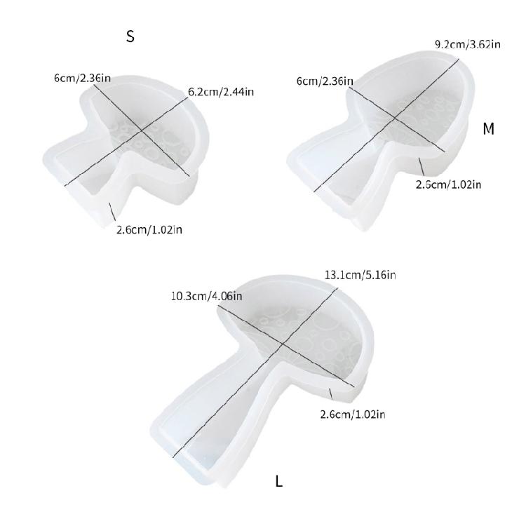 Practical Silicone Mold for Crafting Mushroom Resin Jewelry and Home Sculpture