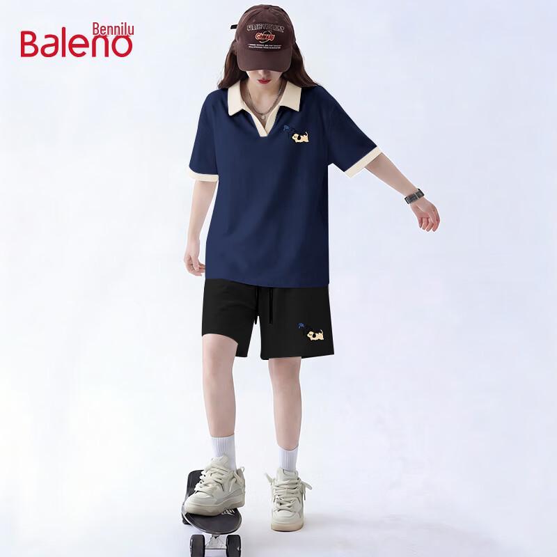 Baleno Damen Polo Kurzarm & Shorts Freizeit Sport Set