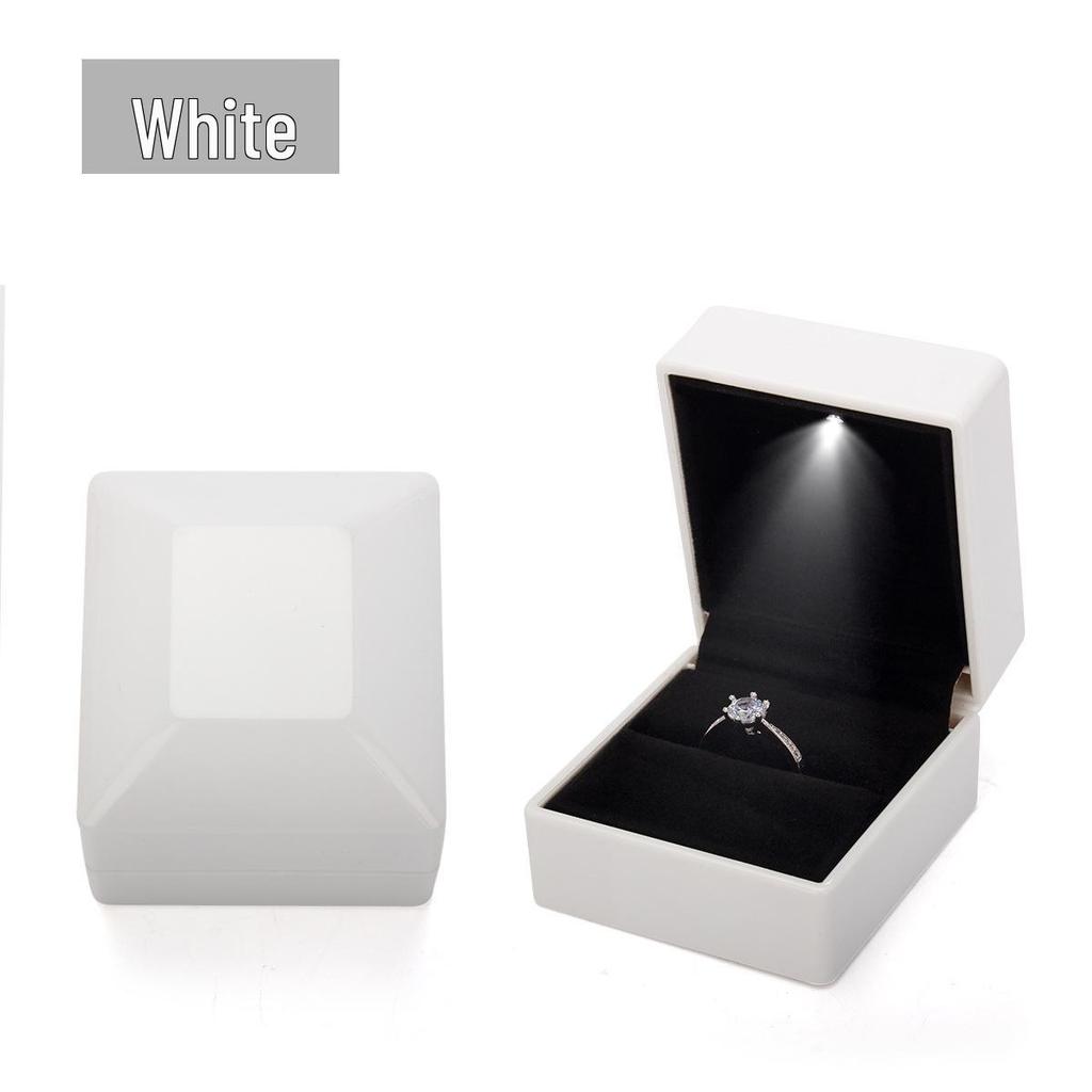 Seamless LED Jewelry Gift Box for Rings, Bracelets, and Necklaces with Light