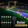30LED Solar Bubble Ball Lawn Lights Waterproof Solar Pathway String Light for Outdoor Garden Patios Trail Lighting Decoration