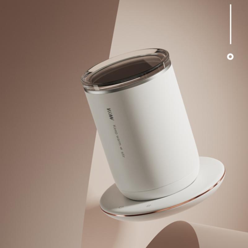 Automatic Stirring Cup Can Be Heated Stainless Steel Warm Water Cup Constant Temperature 55 Degrees Double-layer Cup Body Electric Stirring Cup