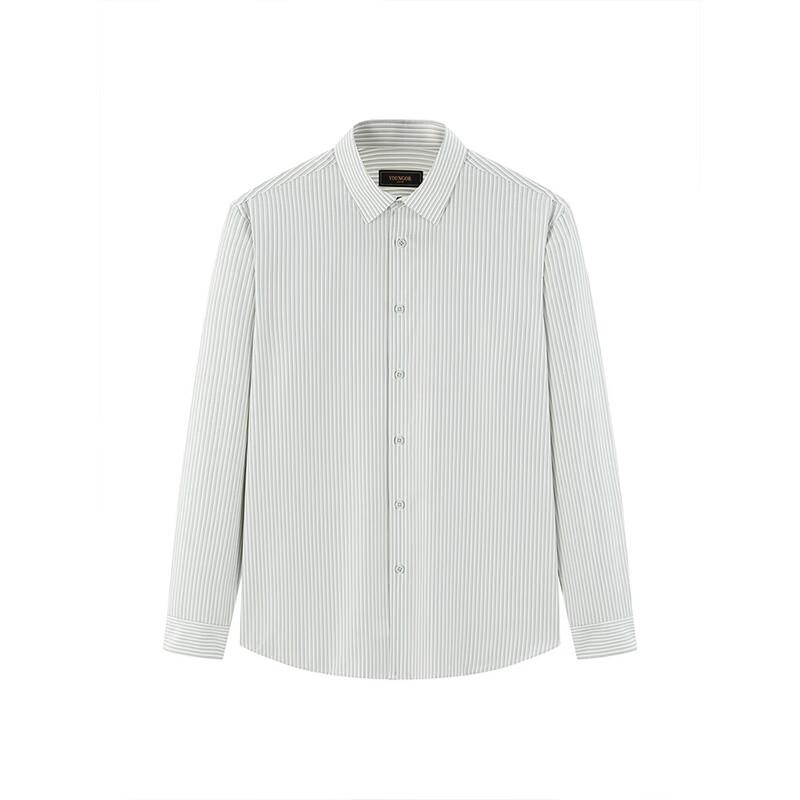 YOUNGOR Men's Breathable Long Sleeve Shirt VLZS114816QBA