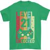 21st Birthday 21 Year Old Level Up Gaming Unisexs TShirt 100 Cotton