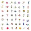 100pcs Butterfly Flower Graffiti Stickers for Phone Case Scrapbook Diary Skateboard Car Decoration